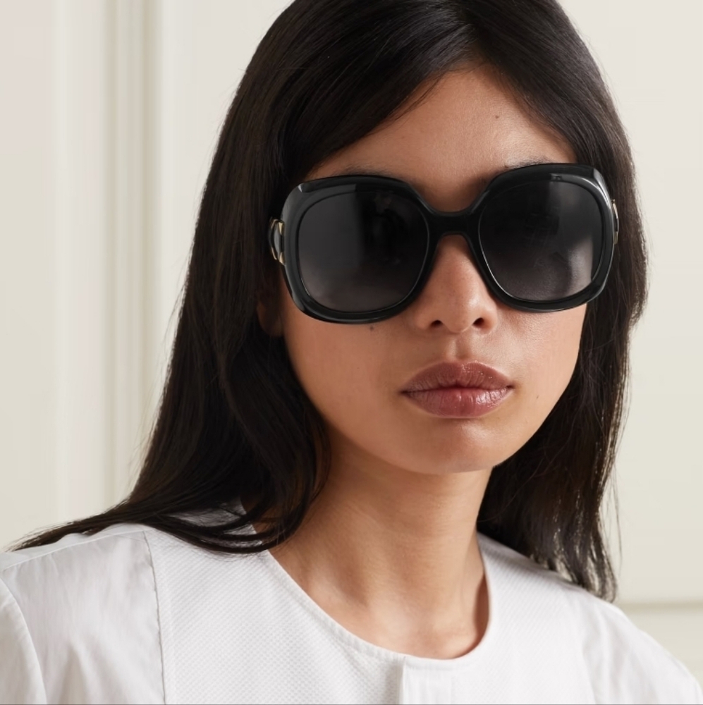 authentic Dior Black Oversized Sunglasses